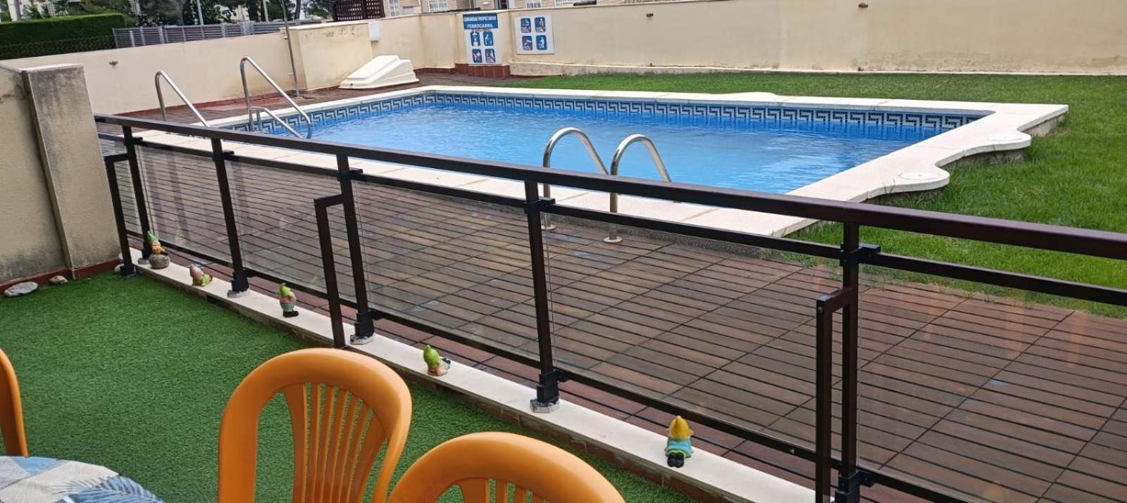 Apartamento Con Terraza Y Acceso Directo A La Piscina Y A 50 M De La Playa Miami Playa Zewnętrze zdjęcie